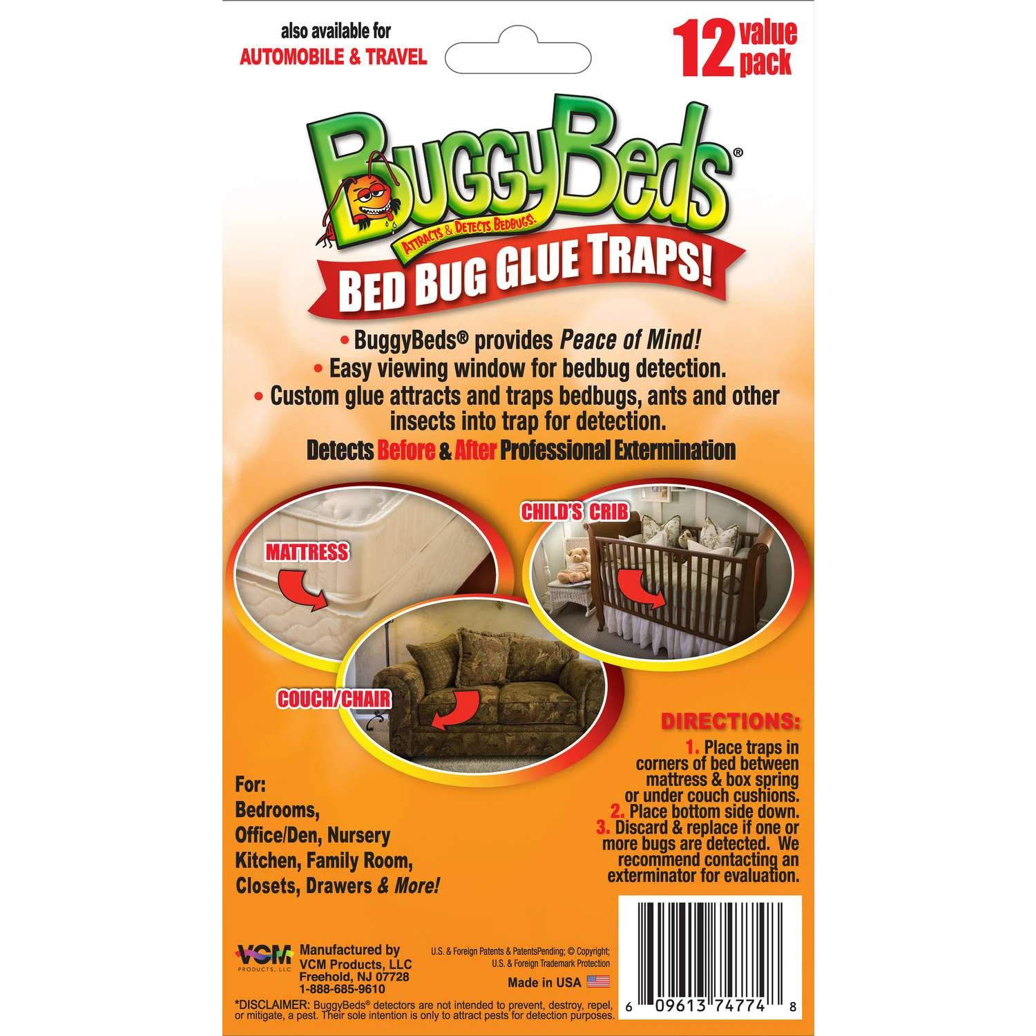 BuggyBeds Glue Trap 12 Pk 3 BuggyBeds Glue Trap 12 Pk - Image 3