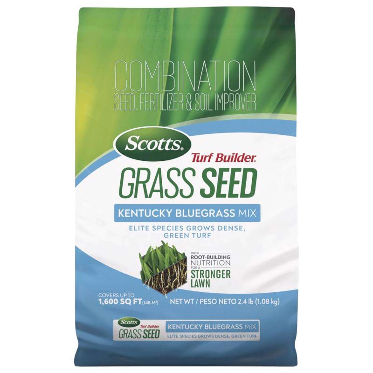 Scotts Turf Builder Kentucky Bluegrass Sun Or Shade Fertilizer/Seed/Soil Improver 2.4 Lb 1 Scotts Turf Builder Kentucky Bluegrass Sun Or Shade Fertilizer/Seed/Soil Improver 2.4 Lb