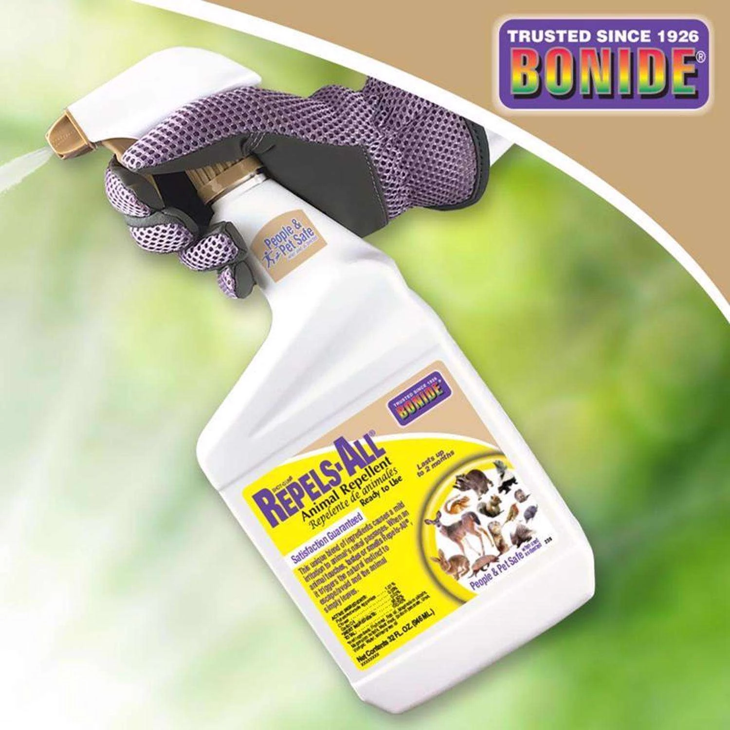 Bonide Repels-All Animal Repellent Spray For Most Animal Types 32 Oz 2 Bonide Repels-All Animal Repellent Spray For Most Animal Types 32 Oz - Image 2
