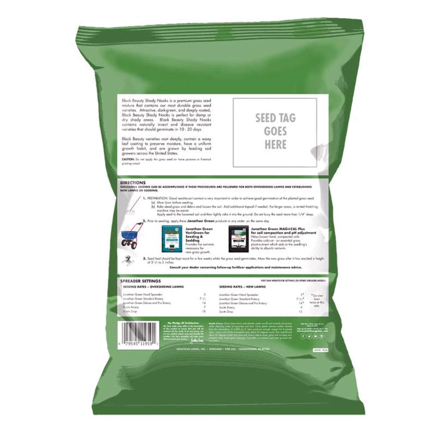 Jonathan Green Black Beauty Shady Nooks Mixed Full Shade Grass Seed 25 Lb 2 Jonathan Green Black Beauty Shady Nooks Mixed Full Shade Grass Seed 25 Lb - Image 2