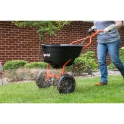 Agri-Fab 12 Ft. W Push High-Output Spreader For Fertilizer/Ice Melt/Seed 130 Lb. Cap. -Roundup Hub 27f91642 011a 4284 81a2 f30ead116aaa