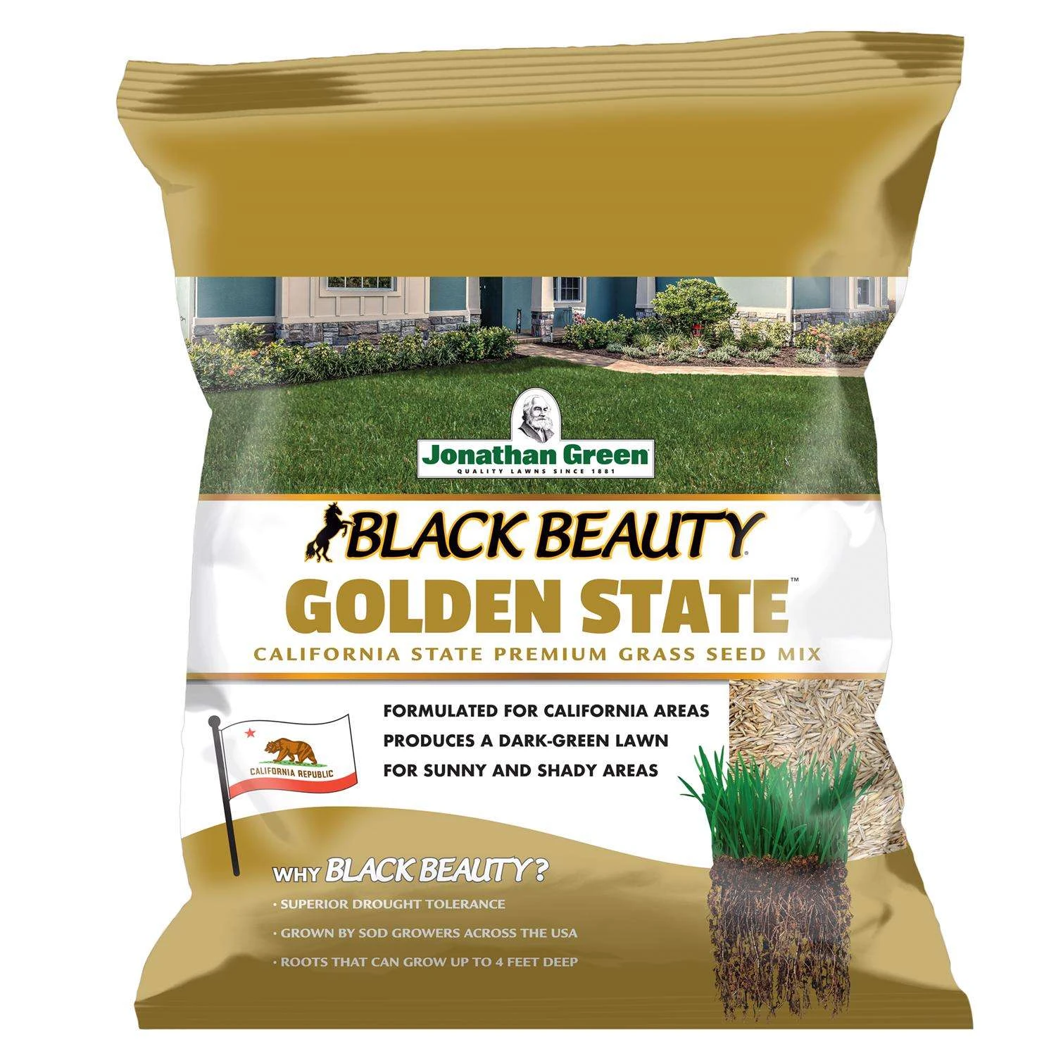 Jonathan Green Black Beauty Golden State Mixed Sun Or Shade Grass Seed 3 Lb 1 Jonathan Green Black Beauty Golden State Mixed Sun Or Shade Grass Seed 3 Lb