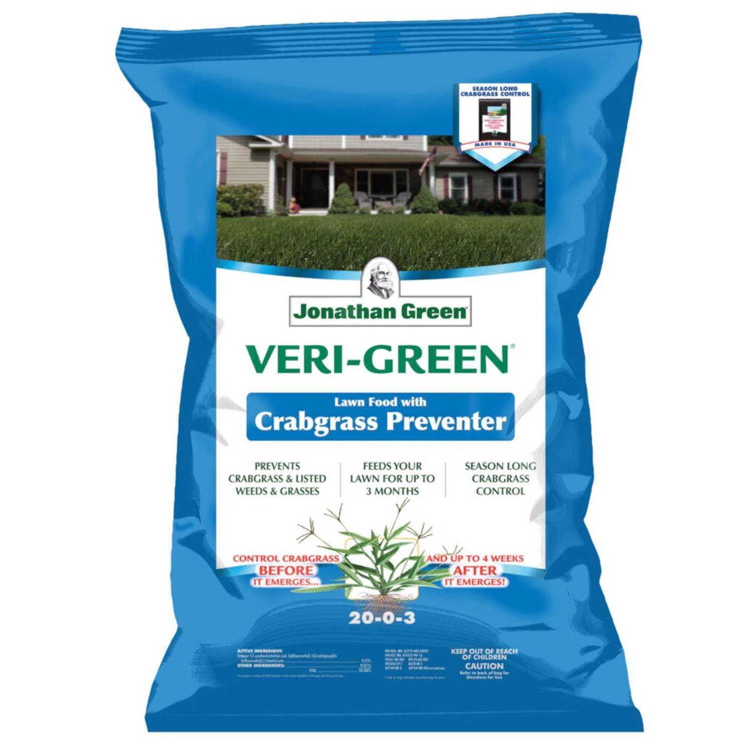 Jonathan Green Veri-Green Crabgrass Preventer Crabgrass Preventer Lawn Food For All Grasses 15000 Sq 1 Jonathan Green Veri-Green Crabgrass Preventer Crabgrass Preventer Lawn Food For All Grasses 15000 Sq