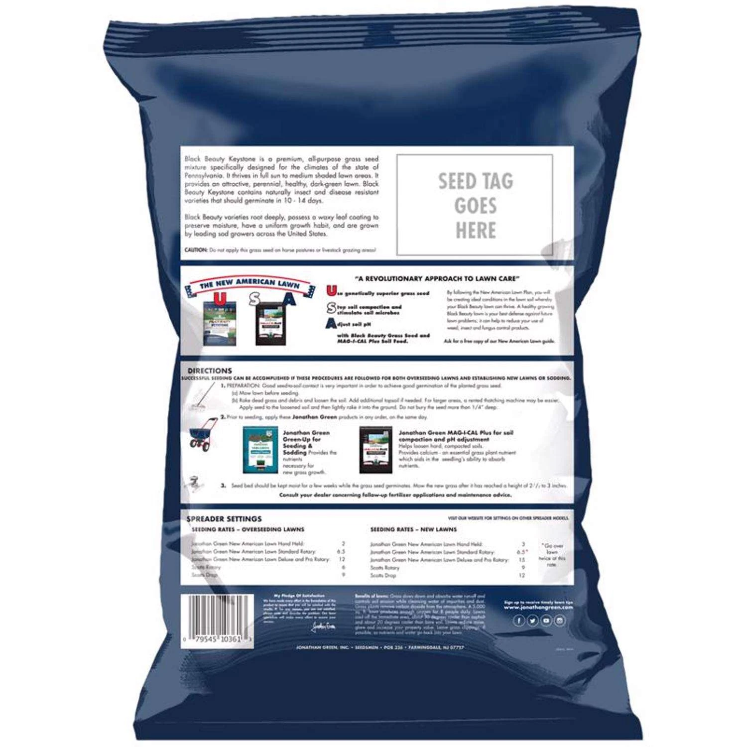 Jonathan Green Black Beauty Keystone All Grasses Sun Or Shade Grass Seed 7 Lb 2 Jonathan Green Black Beauty Keystone All Grasses Sun Or Shade Grass Seed 7 Lb - Image 2