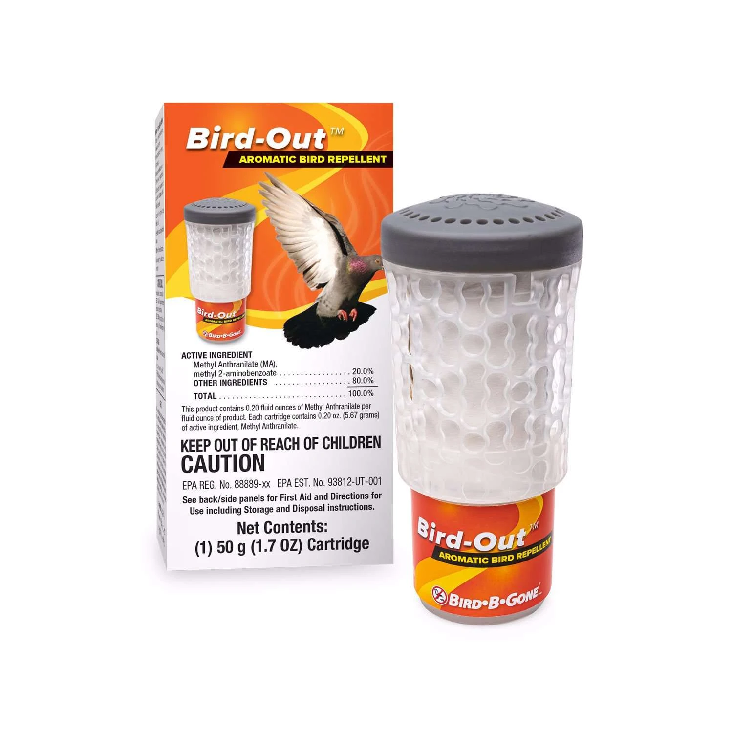 Bird-B-Gone Bird-Out Bird Deterrent For Assorted Species 1 Pk 1 Bird-B-Gone Bird-Out Bird Deterrent For Assorted Species 1 Pk