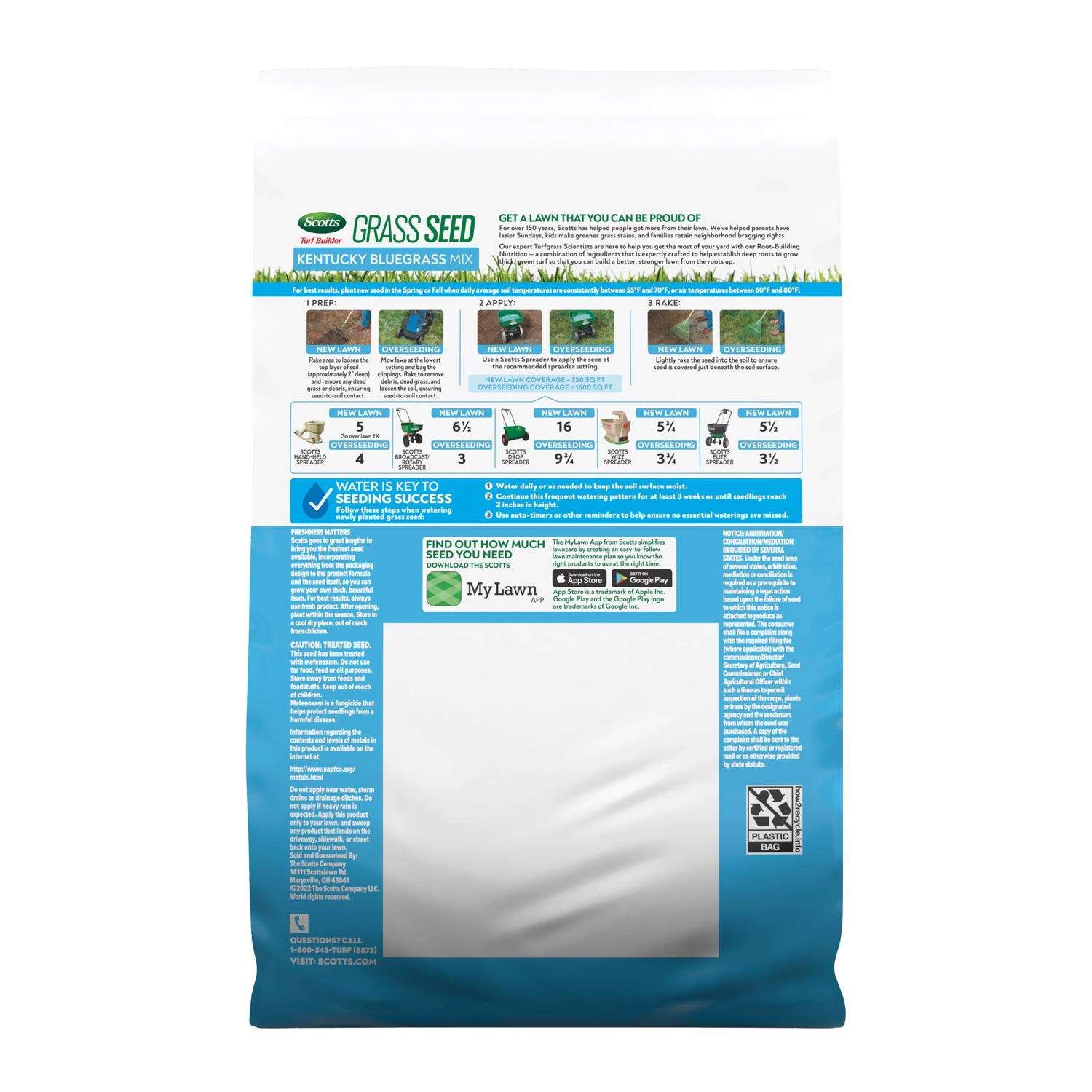 Scotts Turf Builder Kentucky Bluegrass Sun Or Shade Fertilizer/Seed/Soil Improver 2.4 Lb 10 Scotts Turf Builder Kentucky Bluegrass Sun Or Shade Fertilizer/Seed/Soil Improver 2.4 Lb - Image 10