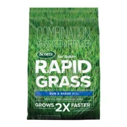 Scotts Turf Builder Rapid Grass Mixed Sun Or Shade Grass Seed And Fertilizer 16 Lb