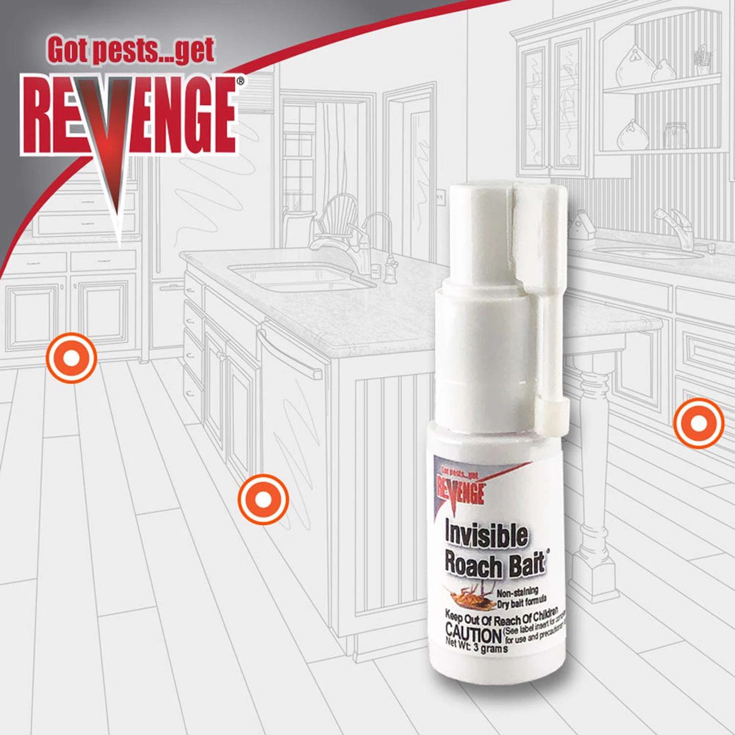 Revenge Invisible Roach Bait 3 Gm 3 Revenge Invisible Roach Bait 3 Gm - Image 3