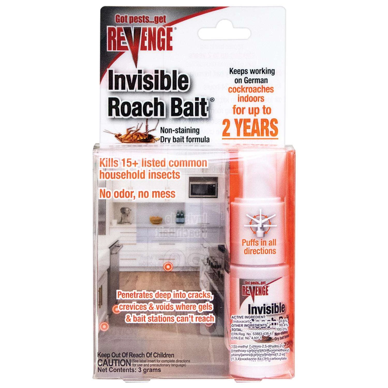 Revenge Invisible Roach Bait 3 Gm 1 Revenge Invisible Roach Bait 3 Gm