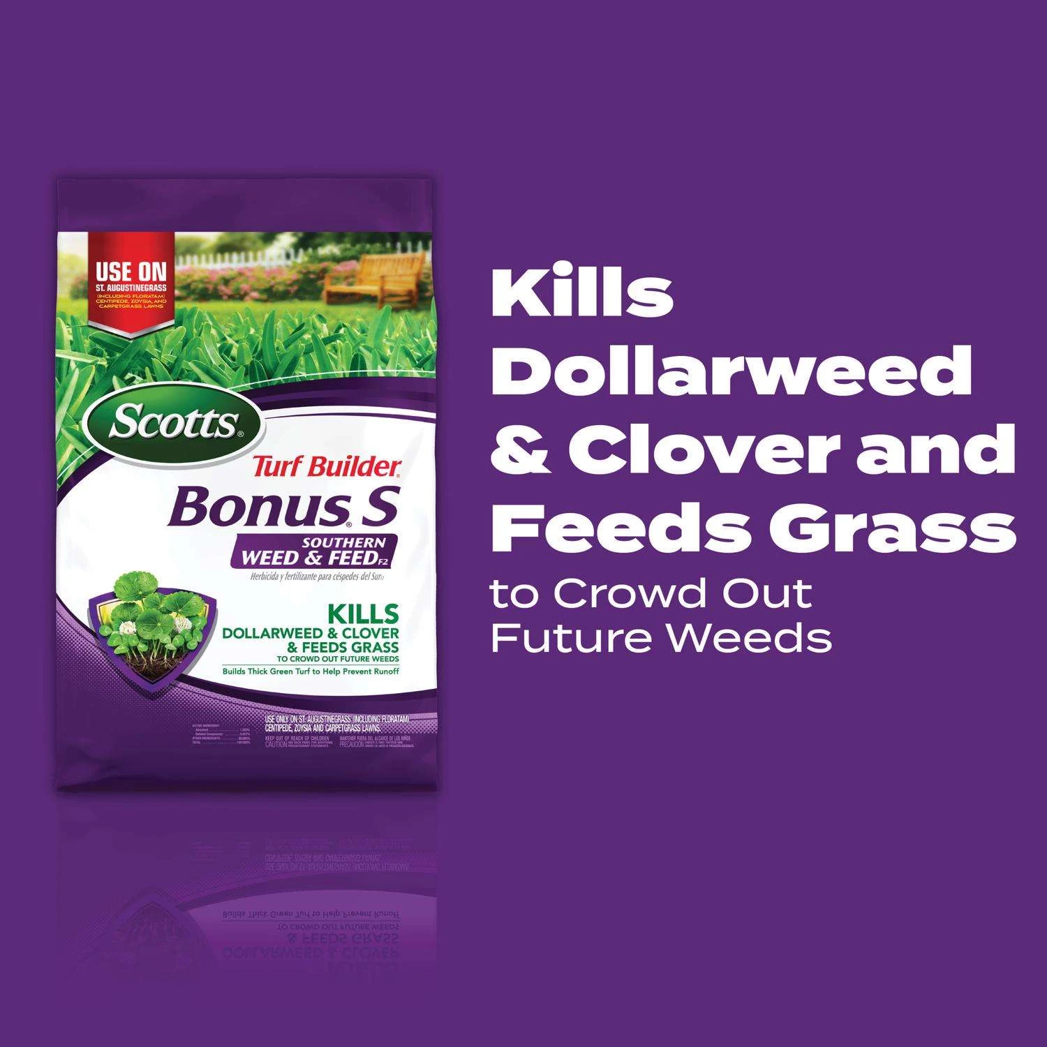 Scotts Turf Builder Bonus S Weed & Feed Lawn Fertilizer For Multiple Grass Types 10000 Sq Ft 2 Scotts Turf Builder Bonus S Weed & Feed Lawn Fertilizer For Multiple Grass Types 10000 Sq Ft - Image 2