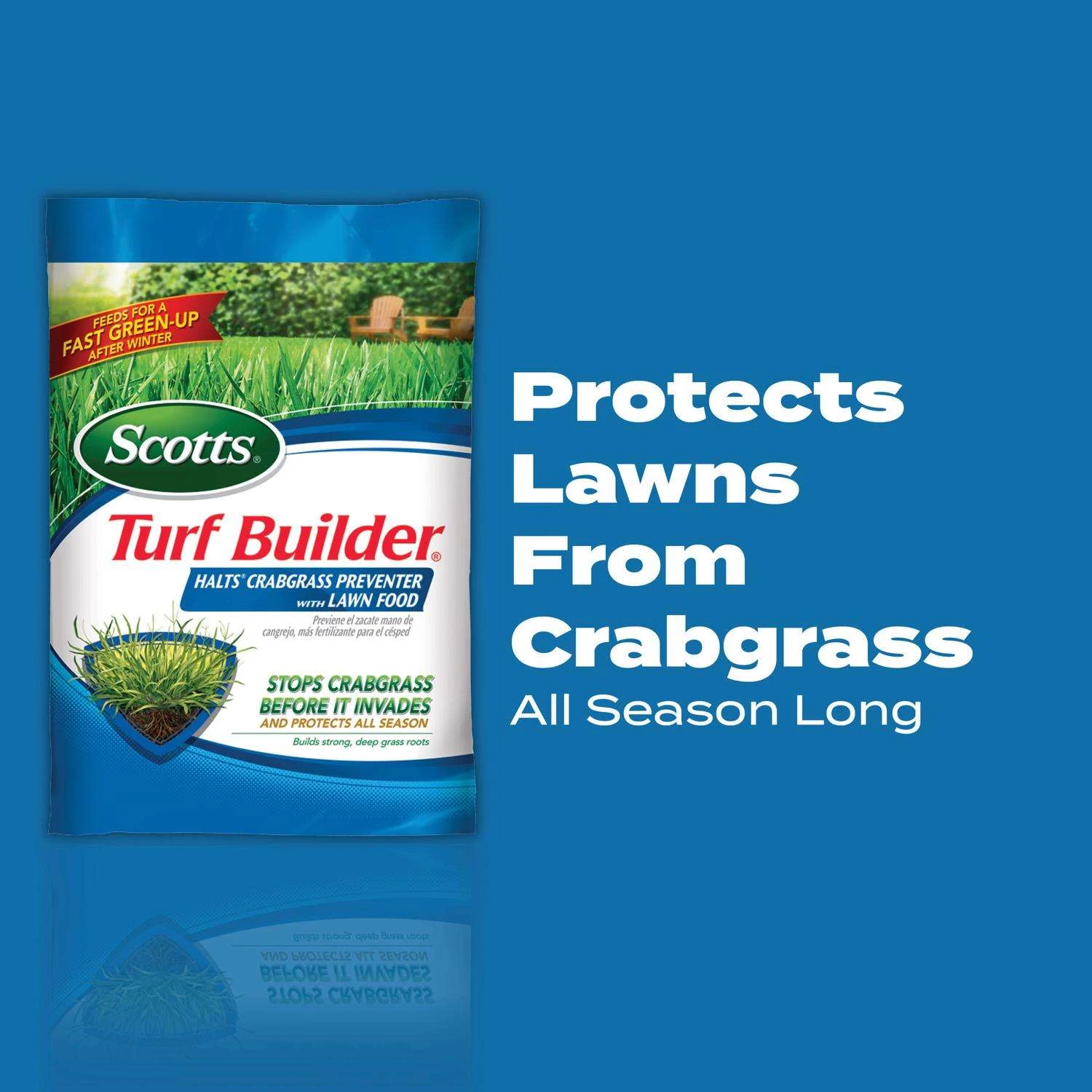 Scotts Turf Builder Halts Crabgrass Preventer Lawn Fertilizer For Multiple Grass Types 5000 Sq Ft 2 Scotts Turf Builder Halts Crabgrass Preventer Lawn Fertilizer For Multiple Grass Types 5000 Sq Ft - Image 2