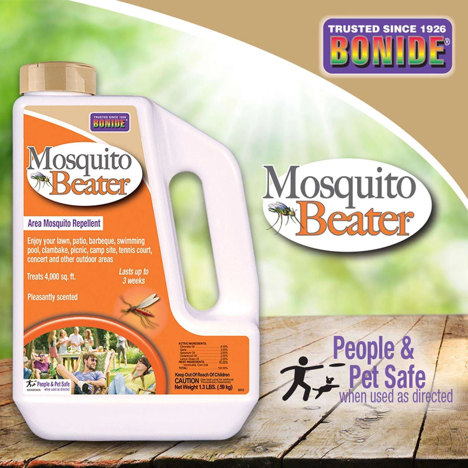 Bonide Mosquito Beater Insect Repellent Granules For Mosquitoes 1.3 Lb 3 Bonide Mosquito Beater Insect Repellent Granules For Mosquitoes 1.3 Lb - Image 3