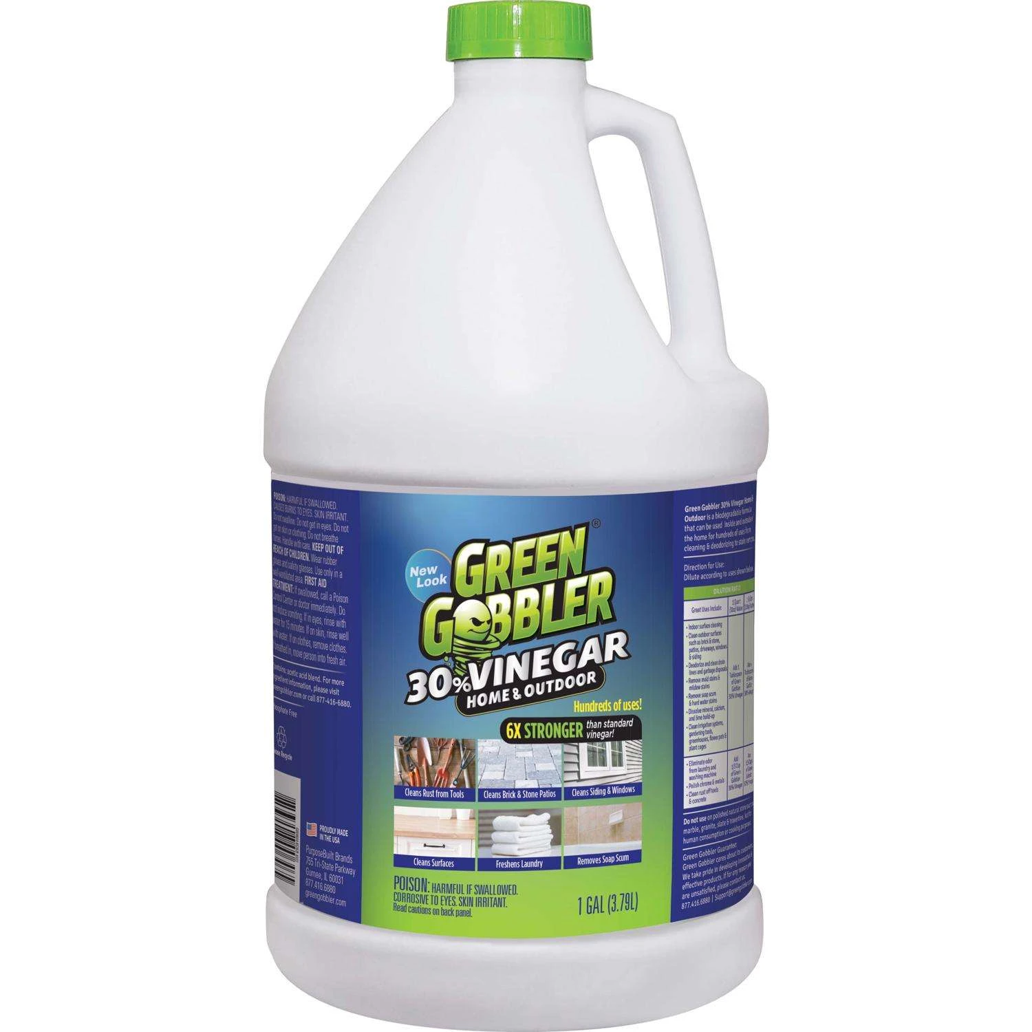 Green Gobbler Non-Scented Scent Organic All Purpose Cleaner With Vinegar Liquid 1 Gal 1 Green Gobbler Non-Scented Scent Organic All Purpose Cleaner With Vinegar Liquid 1 Gal