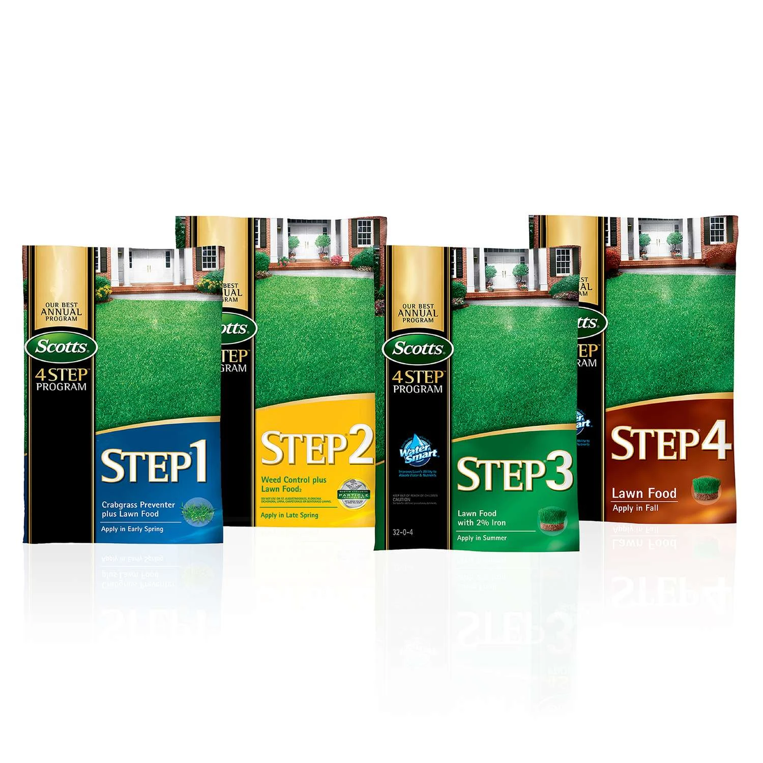 Scotts 4 Step Annual Program Lawn Fertilizer For All Grasses 5000 Sq Ft 1 Scotts 4 Step Annual Program Lawn Fertilizer For All Grasses 5000 Sq Ft