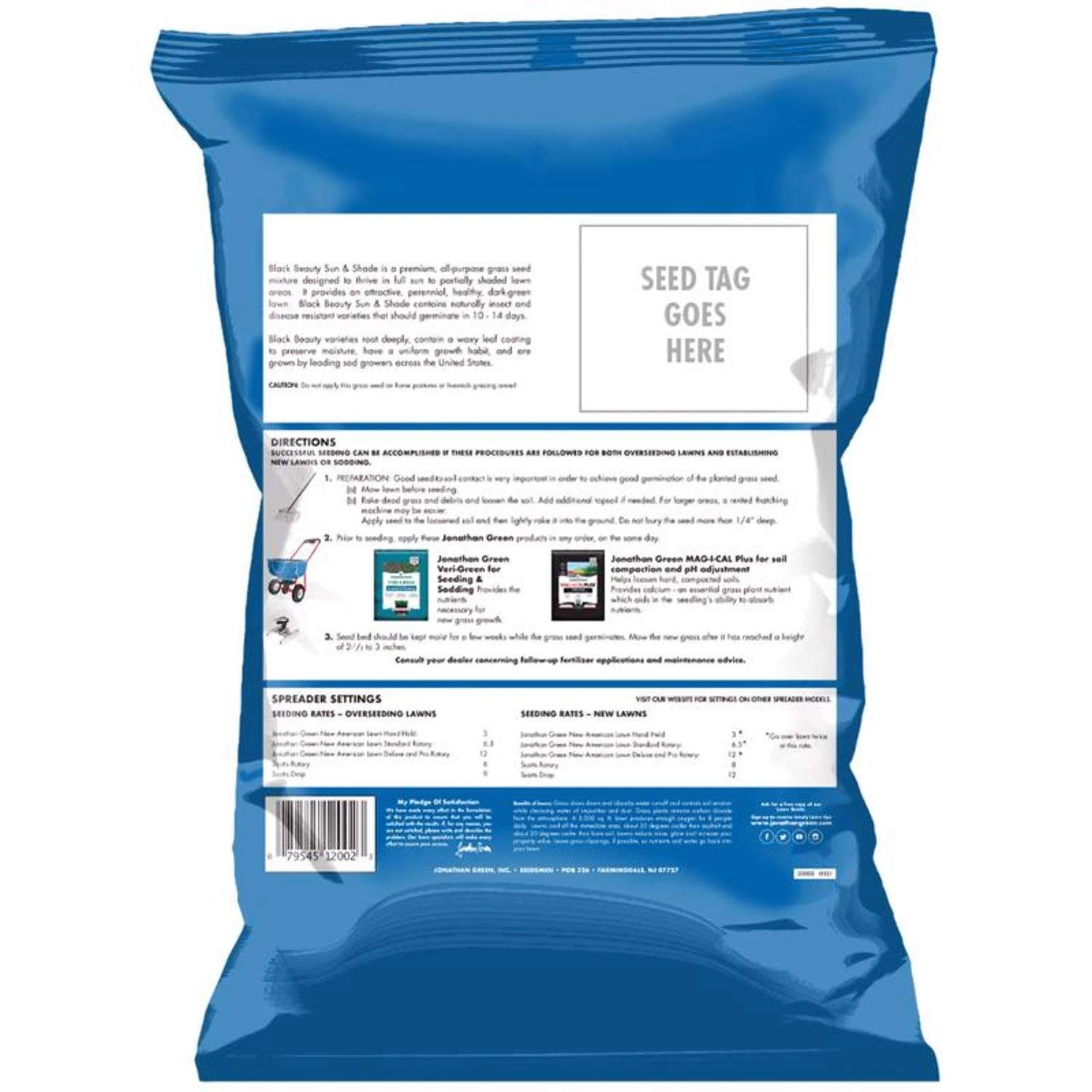 Jonathan Green Black Beauty Sun And Shade Mixed Partial Shade/Sun Grass Seed 7 Lb 2 Jonathan Green Black Beauty Sun And Shade Mixed Partial Shade/Sun Grass Seed 7 Lb - Image 2