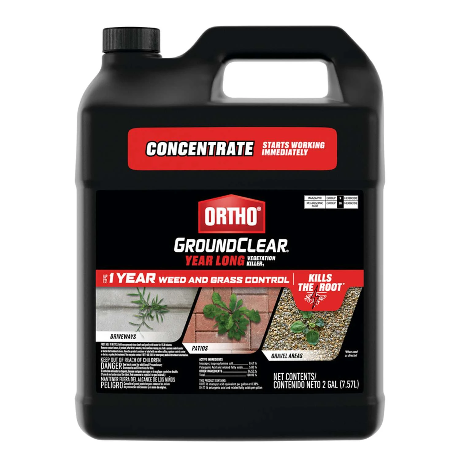 Ortho GroundClear Year Long Vegetation Killer Concentrate 2 Gal 1 Ortho GroundClear Year Long Vegetation Killer Concentrate 2 Gal