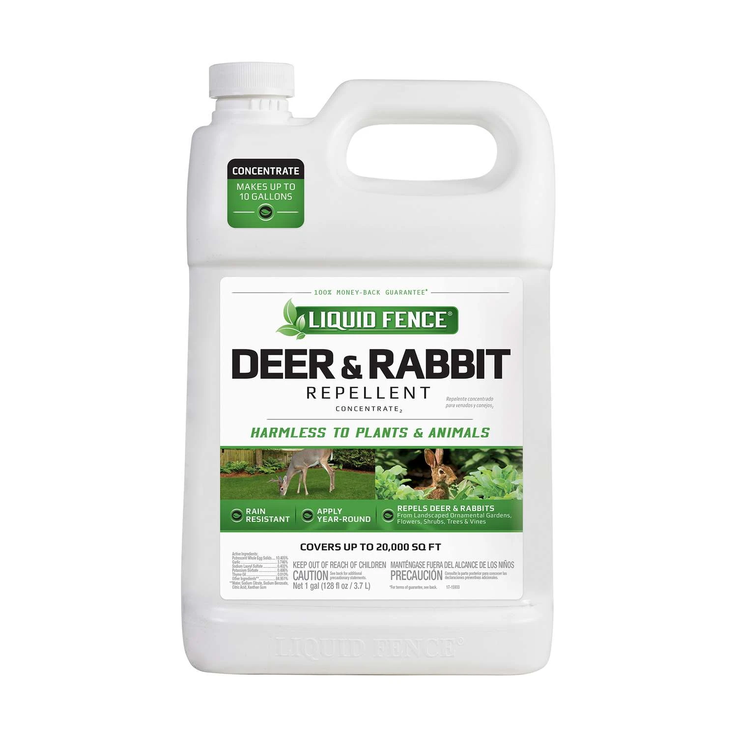 Liquid Fence Animal Repellent Concentrate For Deer And Rabbits 1 Gal 1 Liquid Fence Animal Repellent Concentrate For Deer And Rabbits 1 Gal