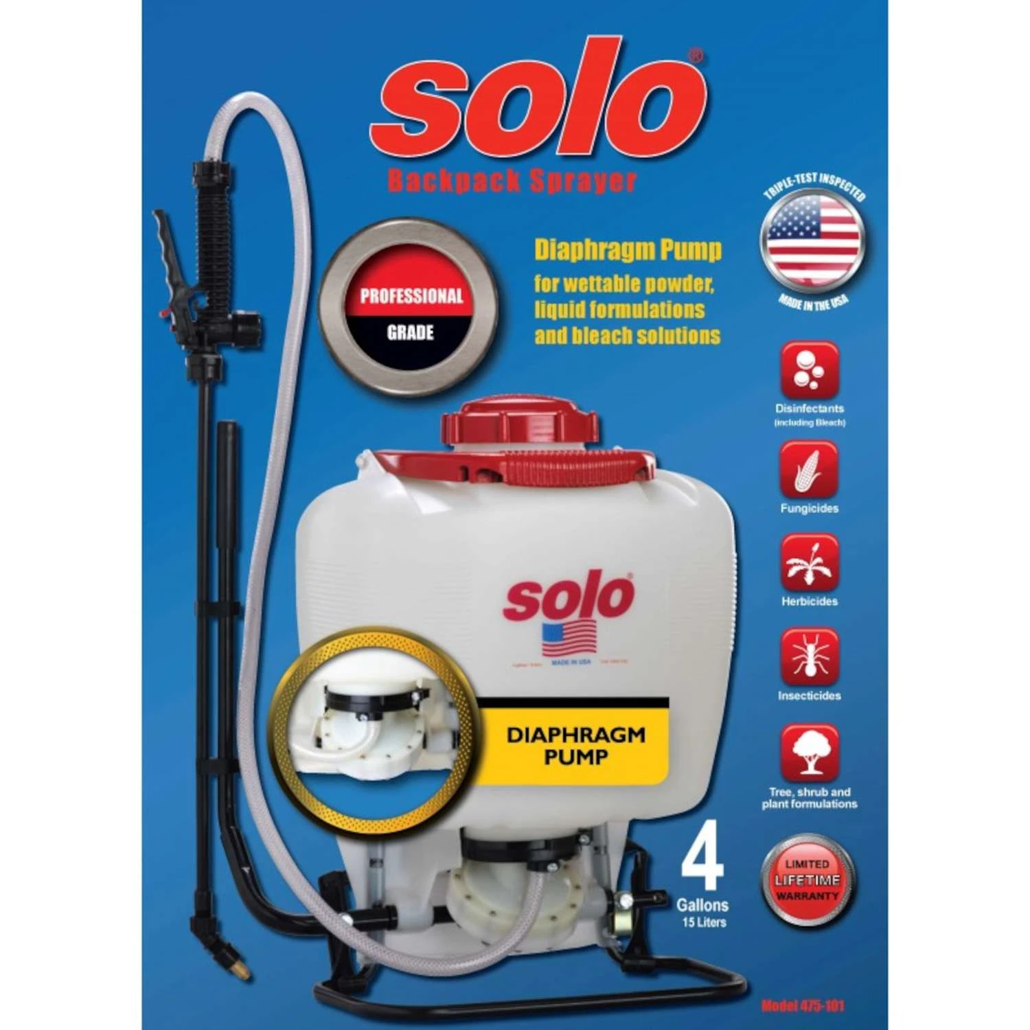Solo 4 Gal Backpack Sprayer 2 Solo 4 Gal Backpack Sprayer - Image 2