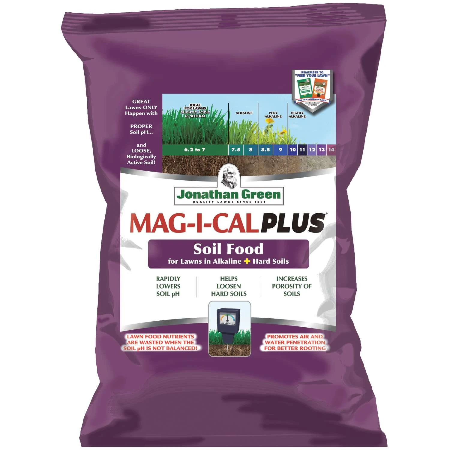 Jonathan Green Mag-I-Cal Plus Alkaline Annual Program Lawn Fertilizer For All Grasses 15000 Sq Ft 1 Jonathan Green Mag-I-Cal Plus Alkaline Annual Program Lawn Fertilizer For All Grasses 15000 Sq Ft