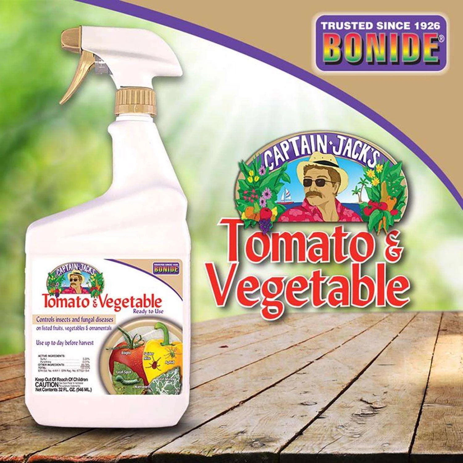 Bonide Tomato & Vegetable 3 In 1 Organic 3 In 1 Garden Insect Spray Liquid 32 Oz 2 Bonide Tomato & Vegetable 3 In 1 Organic 3 In 1 Garden Insect Spray Liquid 32 Oz - Image 2