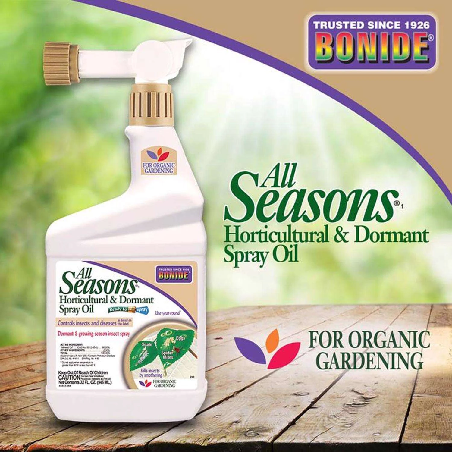 Bonide All Seasons Organic Horticultural Spray Oil Liquid 32 Oz 2 Bonide All Seasons Organic Horticultural Spray Oil Liquid 32 Oz - Image 2