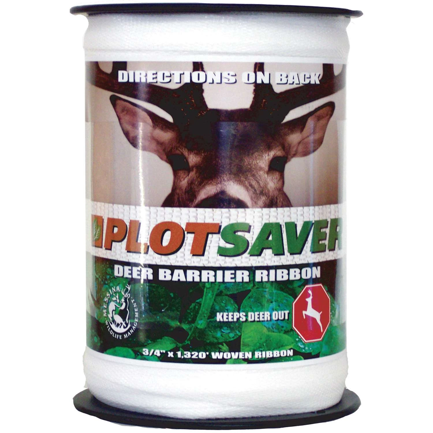 Messinas Plotsaver Deer Barrier Ribbon 3/4 In. W X 1320 Ft. L 1 Messinas Plotsaver Deer Barrier Ribbon 3/4 In. W X 1320 Ft. L
