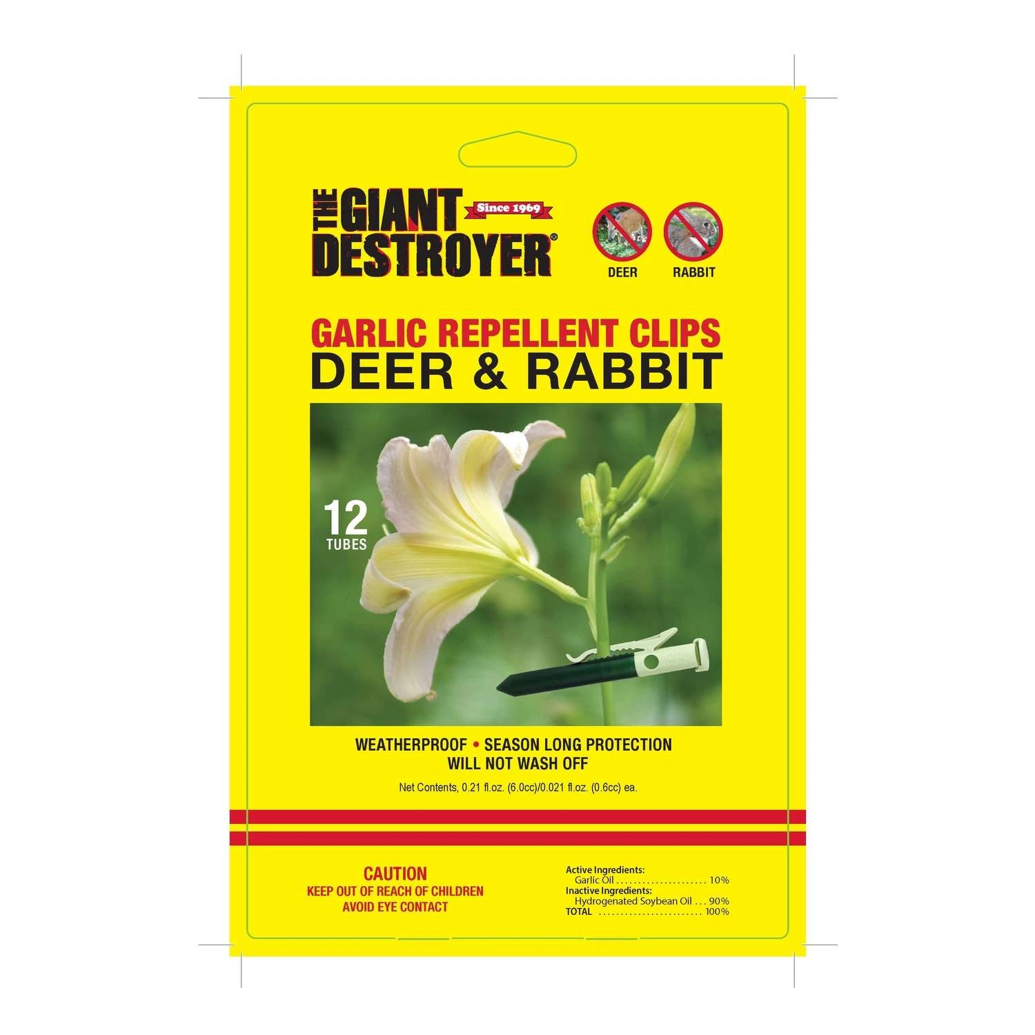 Giant Destroyer Animal Repellent Clip For Deer And Rabbits 12 Pk 1 Giant Destroyer Animal Repellent Clip For Deer And Rabbits 12 Pk