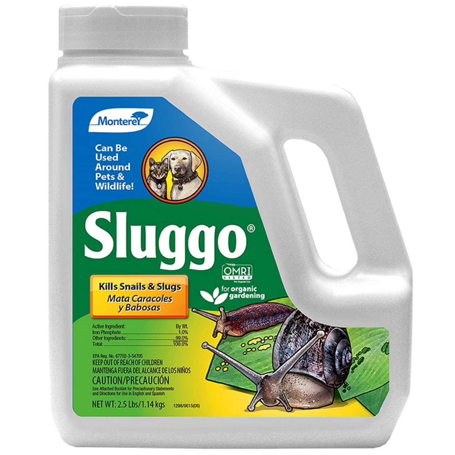 Monterey Sluggo Slug And Snail Killer 2.5 Lb 1 Monterey Sluggo Slug And Snail Killer 2.5 Lb