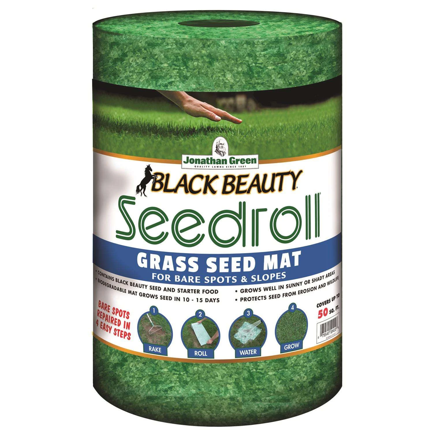 Jonathan Green Black Beauty Seedroll Mixed Sun Or Shade Grass Seed Mat 1 Jonathan Green Black Beauty Seedroll Mixed Sun Or Shade Grass Seed Mat