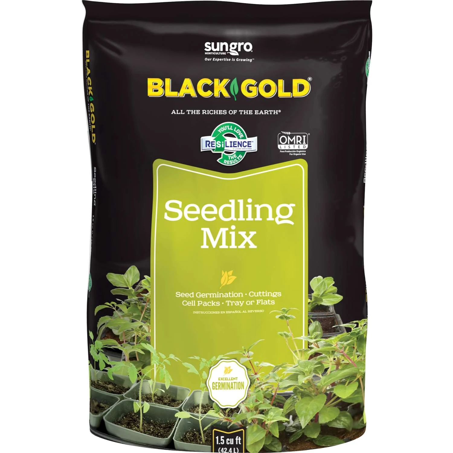 Black Gold Organic All Purpose Seed Starting Mix 1.5 Cu Ft 1 Black Gold Organic All Purpose Seed Starting Mix 1.5 Cu Ft