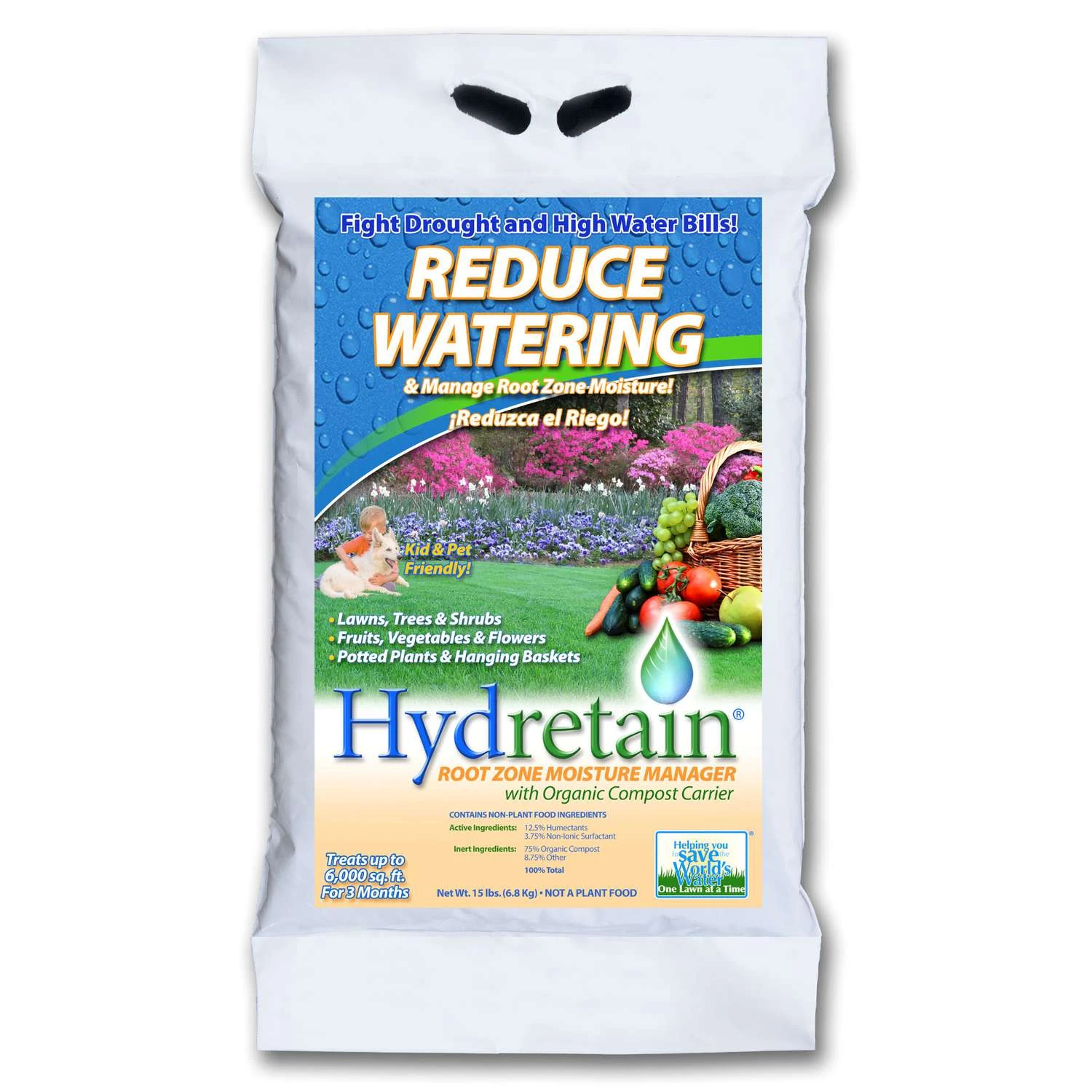 Hydretain Organic Moisture Manager Soil Treatment 6000 Sq Ft 15 Lb 1 Hydretain Organic Moisture Manager Soil Treatment 6000 Sq Ft 15 Lb