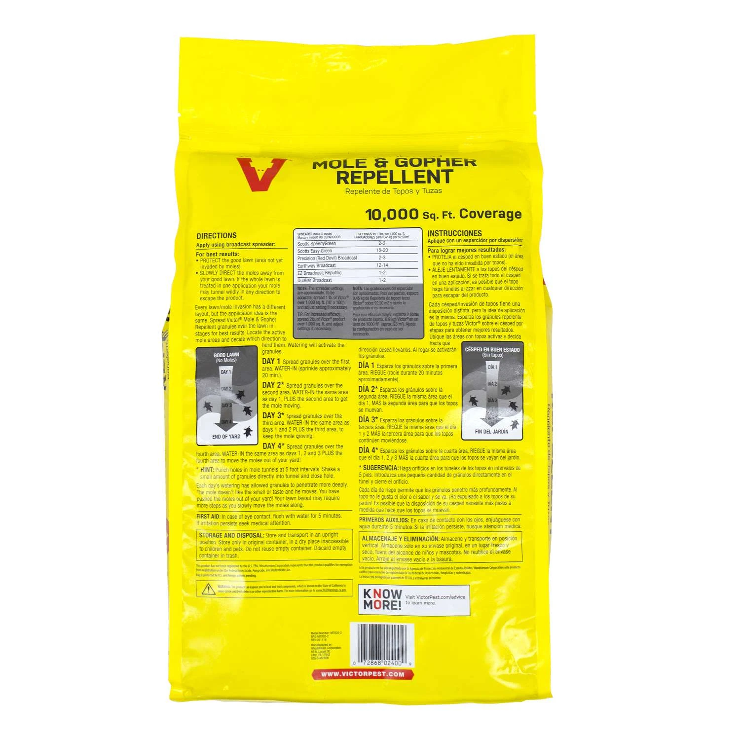 Victor Dual Action Animal Repellent Granules For Gophers And Moles 10 Lb 3 Victor Dual Action Animal Repellent Granules For Gophers And Moles 10 Lb - Image 3