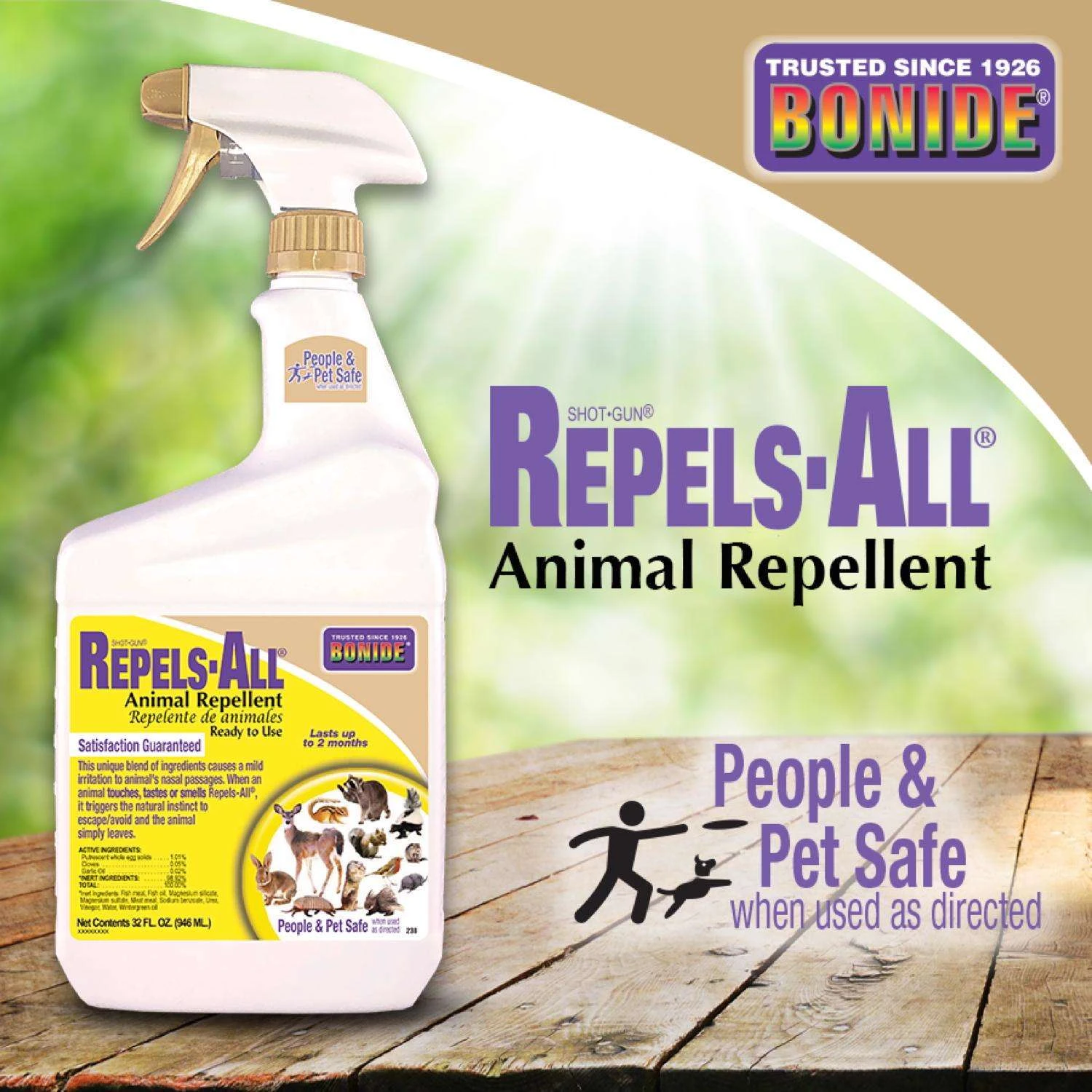 Bonide Repels-All Animal Repellent Spray For Most Animal Types 32 Oz 6 Bonide Repels-All Animal Repellent Spray For Most Animal Types 32 Oz - Image 6