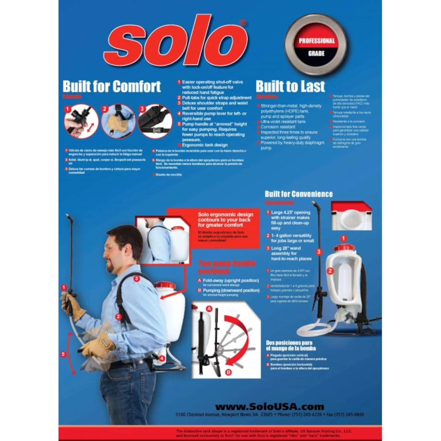 Solo 4 Gal Backpack Sprayer 4 Solo 4 Gal Backpack Sprayer - Image 4