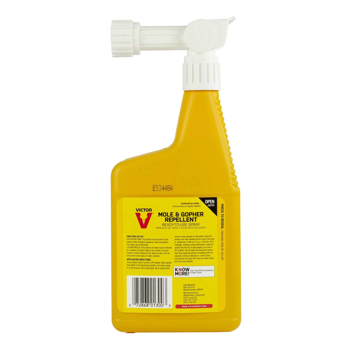 Victor Animal Repellent Liquid For Gophers And Moles 1 Qt 2 Victor Animal Repellent Liquid For Gophers And Moles 1 Qt - Image 2