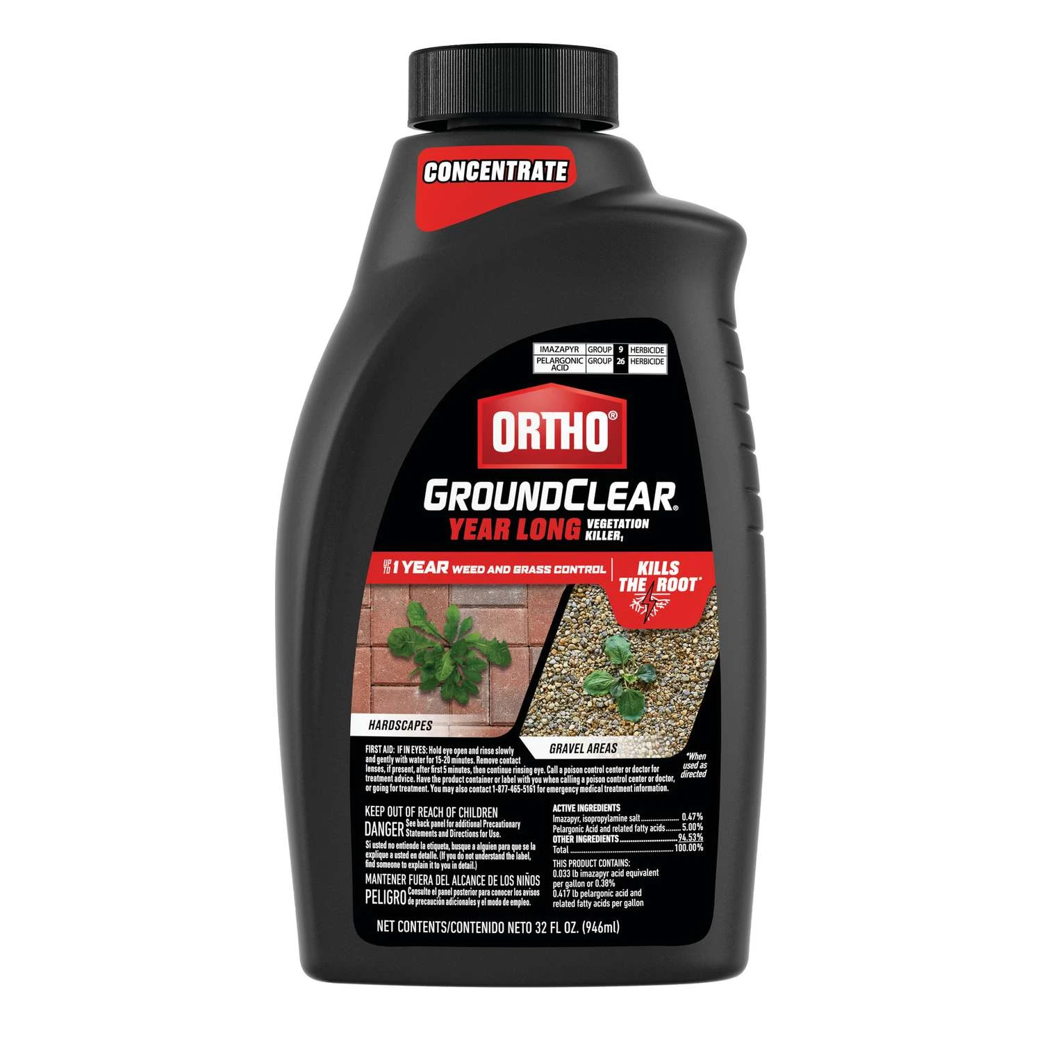 Ortho GroundClear Year Long Vegetation Killer Concentrate 32 Oz 1 Ortho GroundClear Year Long Vegetation Killer Concentrate 32 Oz