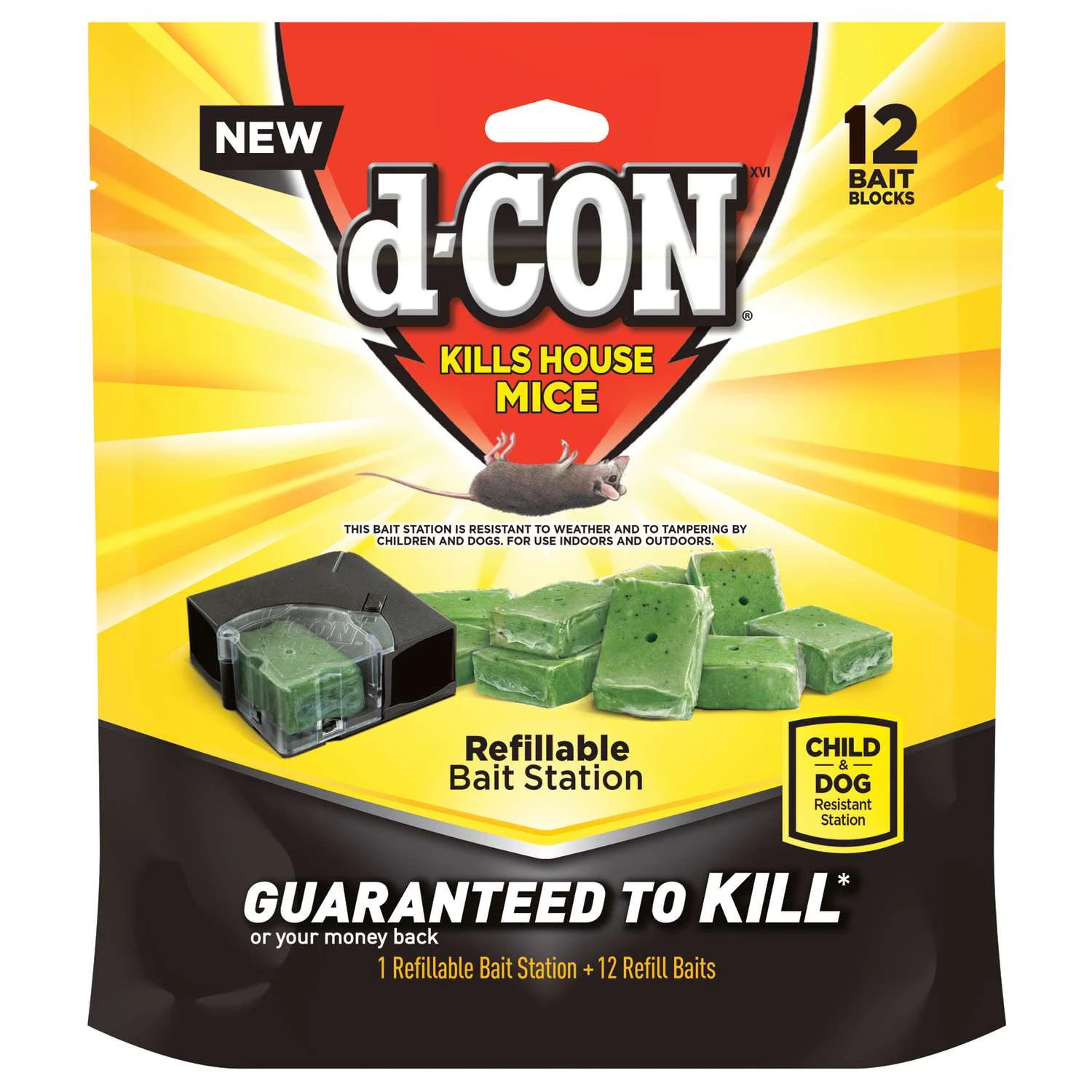 D-CON Bait Station Blocks For Mice 1 D-CON Bait Station Blocks For Mice