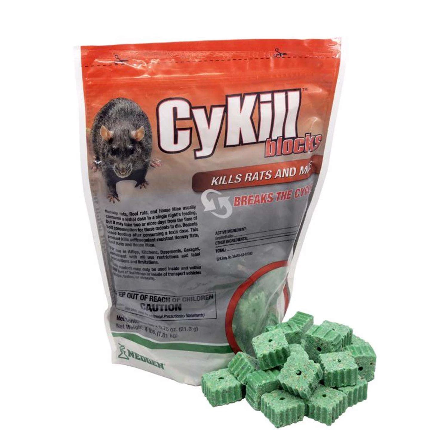 CyKill Bait Blocks For Mice And Rats 4 Lb 86 Pk 2 CyKill Bait Blocks For Mice And Rats 4 Lb 86 Pk - Image 2