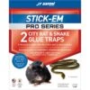 JT Eaton Stick-Em Pro Series Extra Large Glue Board Trap For Rodents And Snakes 2 Pk