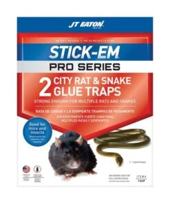JT Eaton Stick-Em Pro Series Extra Large Glue Board Trap For Rodents And Snakes 2 Pk
